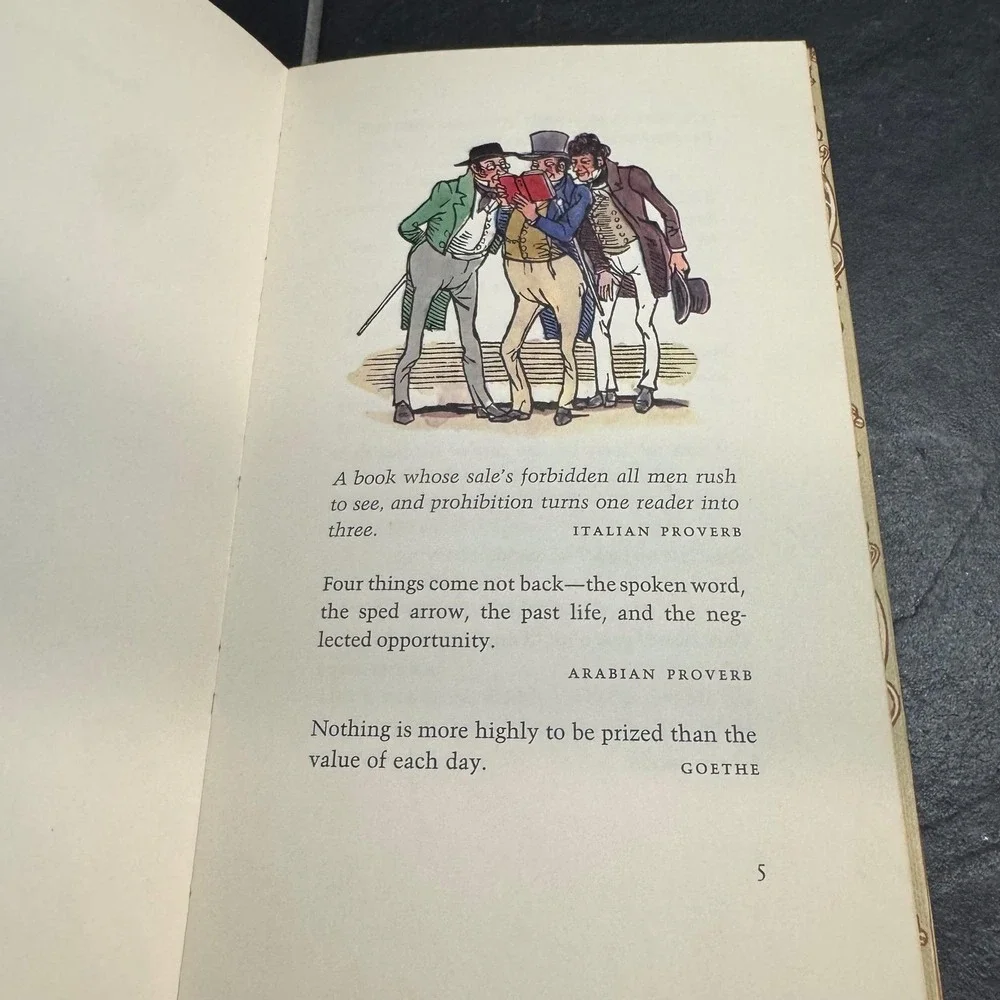 Vintage 1968 Hallmark‎ Editions Proverbs To Live By Hardcover Book Fritz Kredel